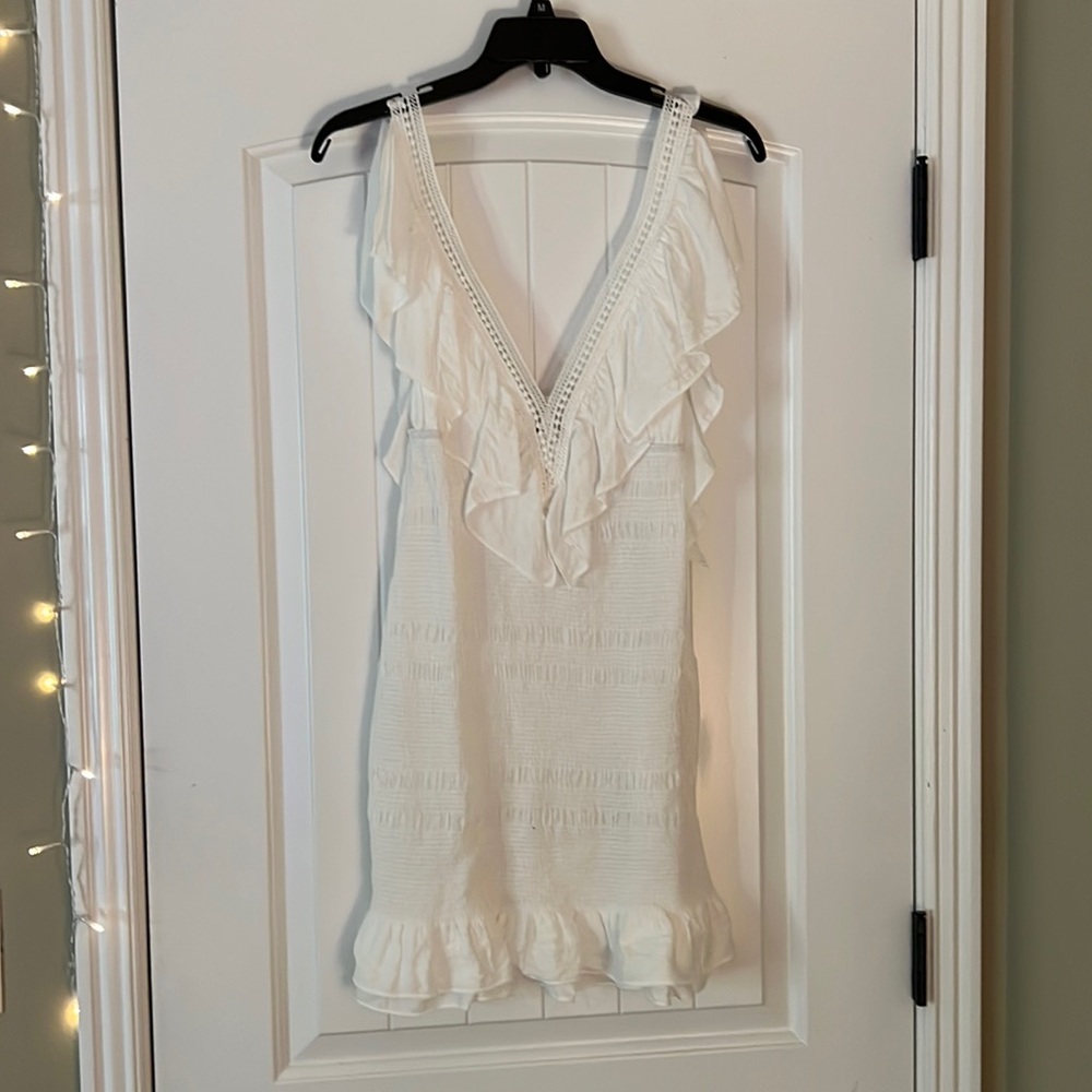 white tight dress